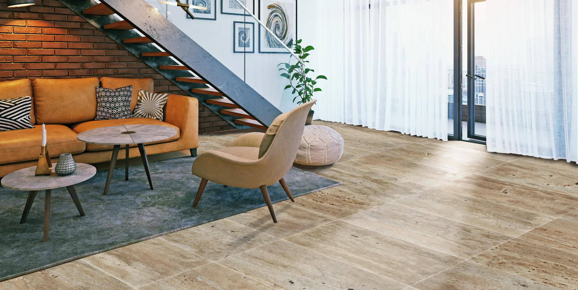 Comm Mix Vein Cut Travertine