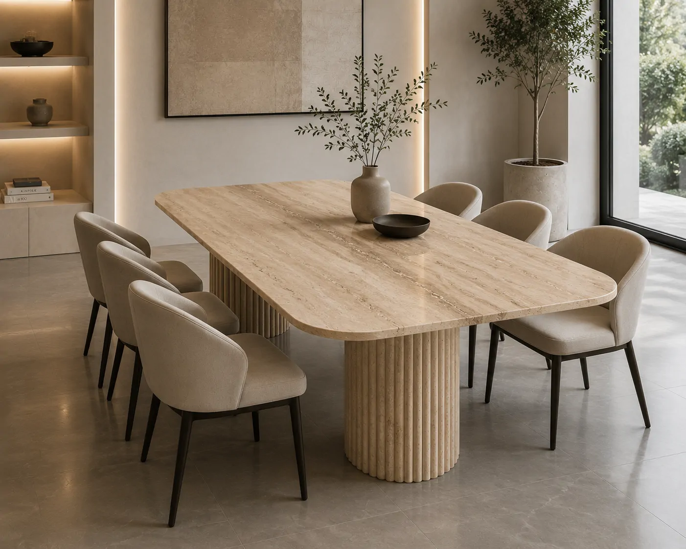 Mesa de travertino Iva